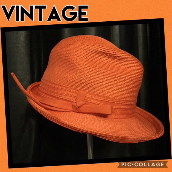 Vintage Accessories - 🍊 VINTAGE Fedora!